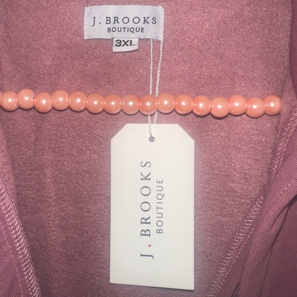 J BROOKS ARLEY SURPLICE BACK JUMPSUIT - OLD ROSE, 3XL - Picture 8 of 13